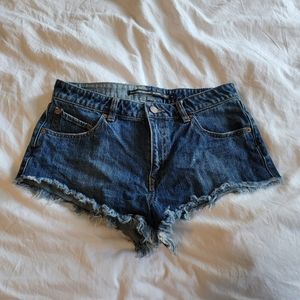 Volcom Jean Microfit Cut Off Shorts